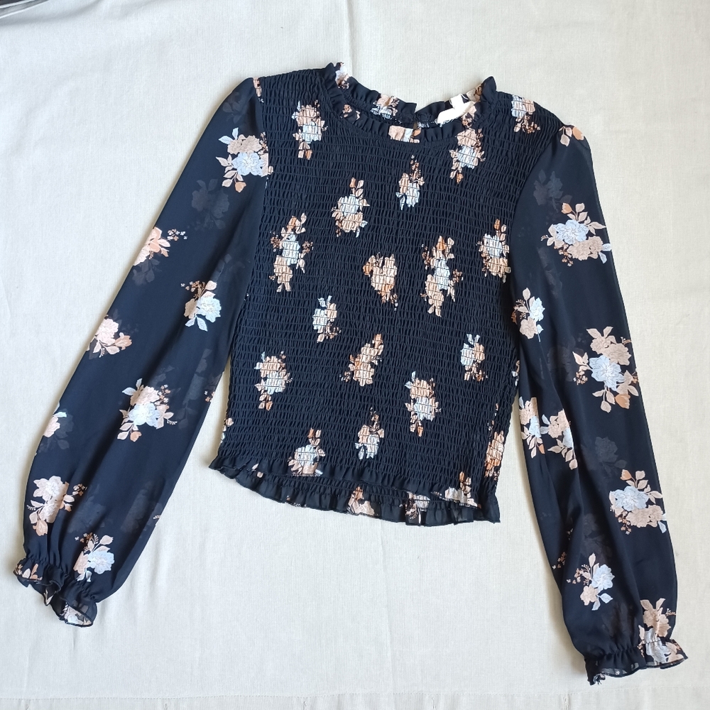 Floral Smocked Top